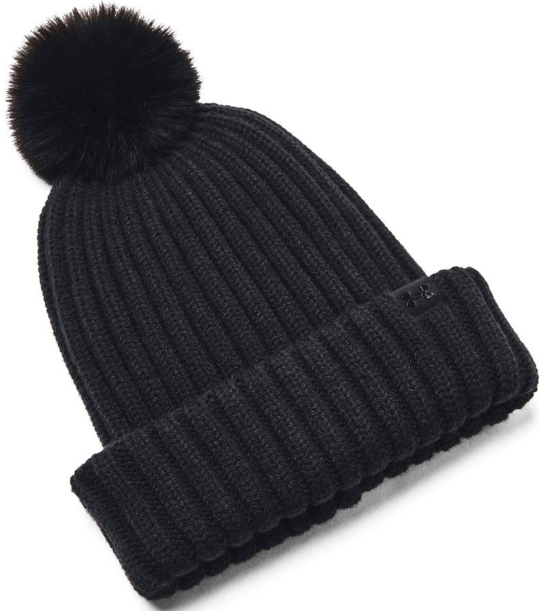 Mössa Under Armour Halftime Pom Beanie Hat Svart | 1386637-001