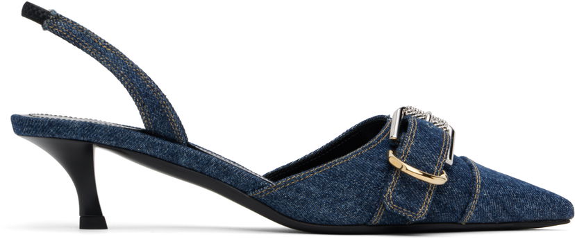 Sneakers och skor Givenchy Givenchy Voyou Slingback Heels Blå | BE308XE259401