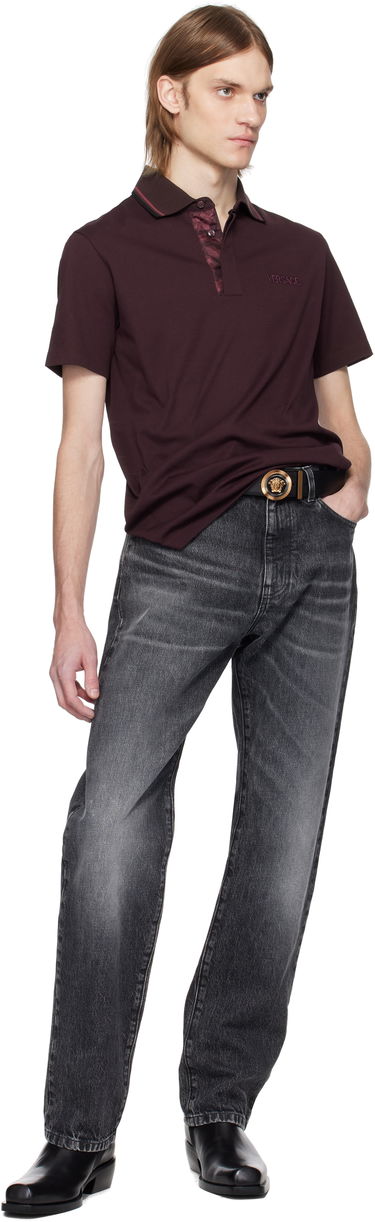 Polotröja Versace Versace Piqué Polo Bourgogne | 1015808_1A11072, 3