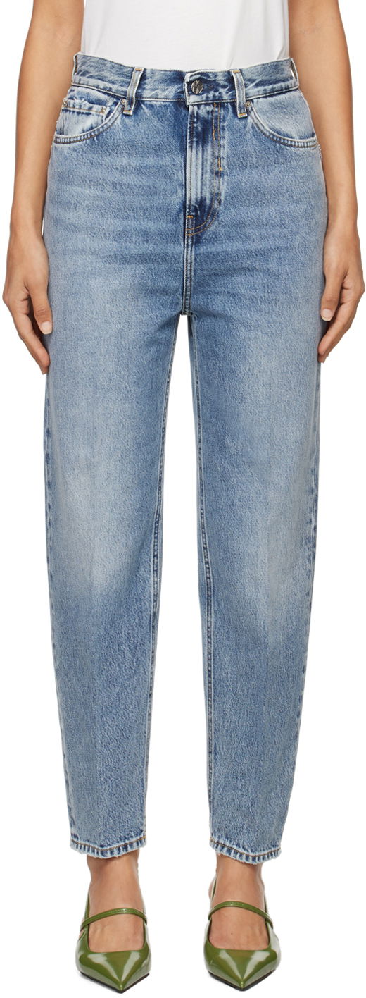 Jeans TOTEME TOTEME Tapered Leg Jeans Blå | 223-231-741