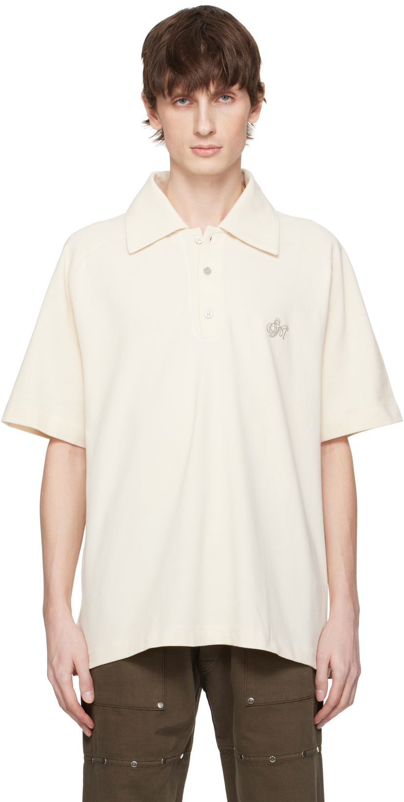 Polotröja Serapis Serapis Sailor Short Sleeve Polo Vit | SS25_PT_3S