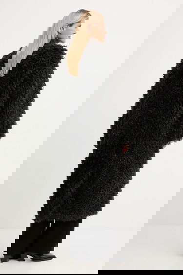 Rockar STAND STUDIO Stand Studio Carolina Faux Fur Coat Svart | 66577.9422, 2