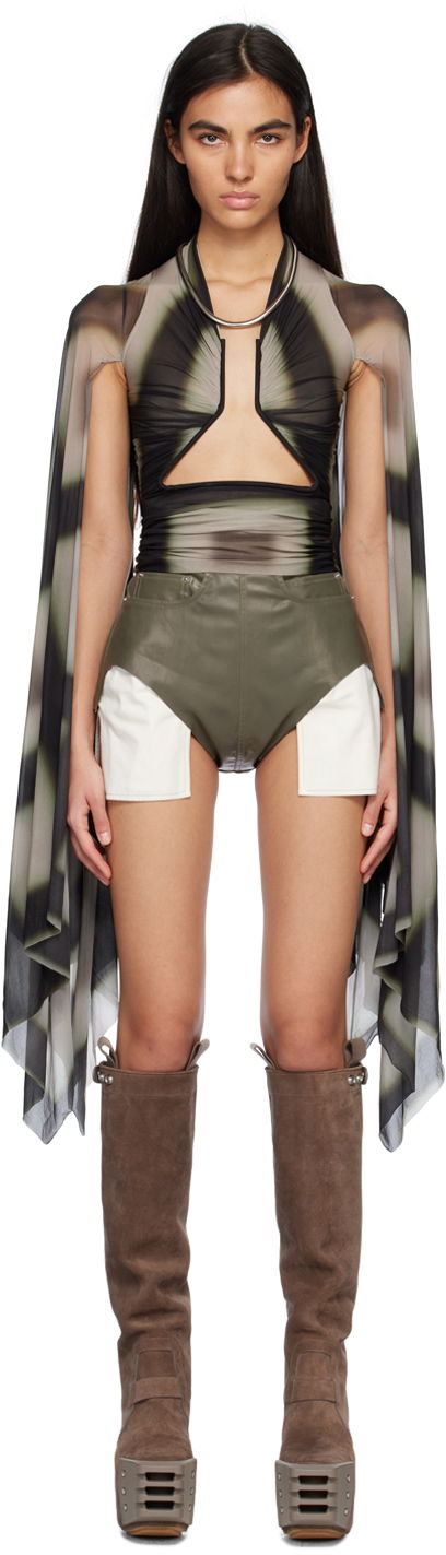Kropp Rick Owens Rick Owens Flagsleeve Prong Sleeveless Blouse Grön | RP01C5229 BZP2