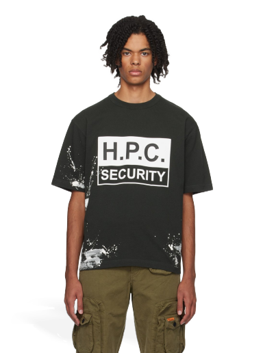 T-shirt HERON PRESTON 'H.P.C. Security' T-Shirt Svart | HMAA032F23JER0101001