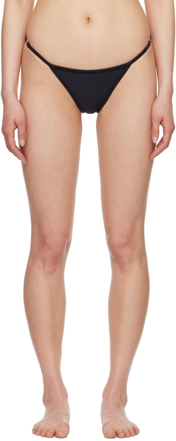 Badkläder Coperni Branded Bikini Bottom Svart | COPSW89545
