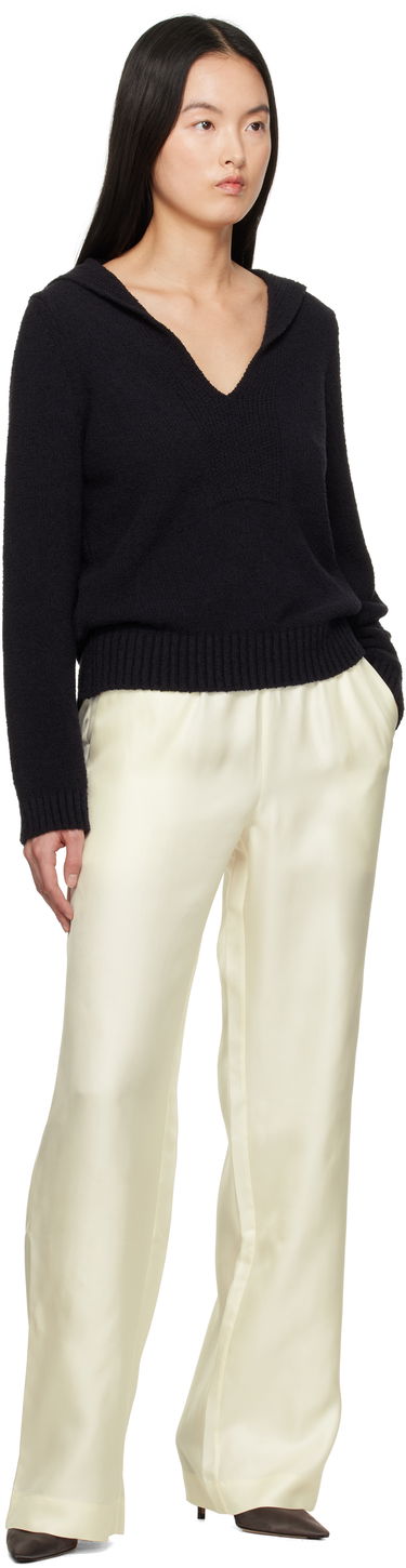 Byxor Loulou de Saison Loulou de Saison Alera Silk Straight-Leg Trousers Gul | ALERA, 3