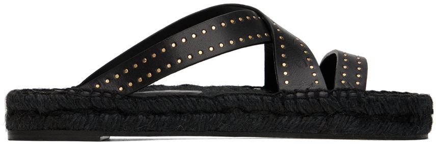 Skovård ISABEL MARANT Isabel Marant Ika Espadrille Crisscross Sandals Svart | 23PEP0004FA-A1C69S, 0