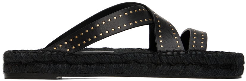 Skovård ISABEL MARANT Isabel Marant Ika Espadrille Crisscross Sandals Svart | 23PEP0004FA-A1C69S