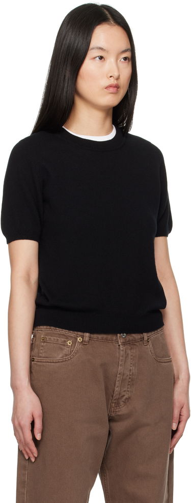Sweater &Daughter &Daughter Emer Cashmere T-shirt Svart | CH04633, 1