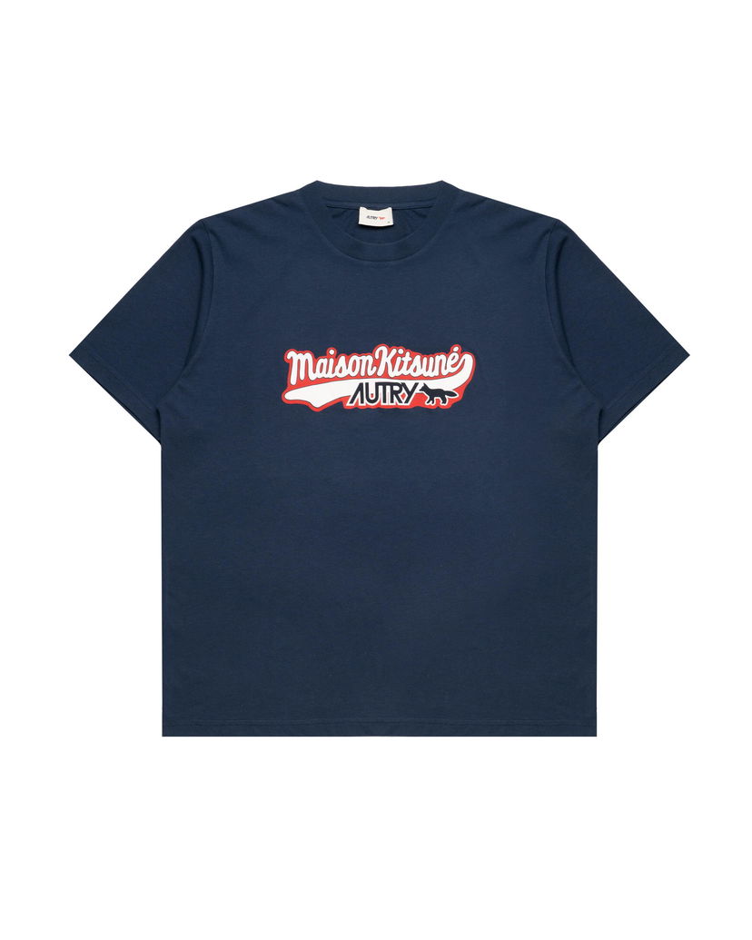 T-shirt Autry Autry Action Shoes x Maison Kitsuné T-Shirt Mörkblå | TSPXMK2B