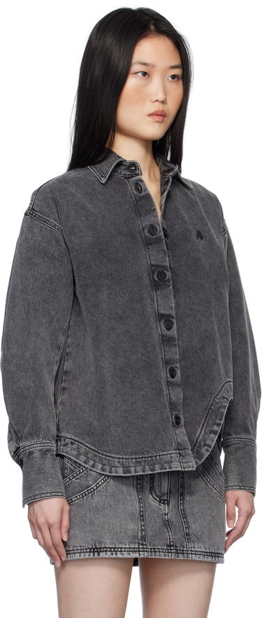 Skjorta The Attico Attico Eliza Denim Shirt Grå | 250WCB00074 DDD104AA, 1