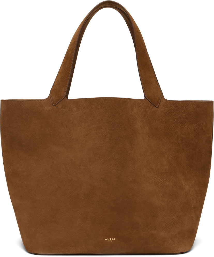 Tygpåse Alaïa ALAÏA 'Le Cabas' Suede Tote Brun | AA1S15042CA214