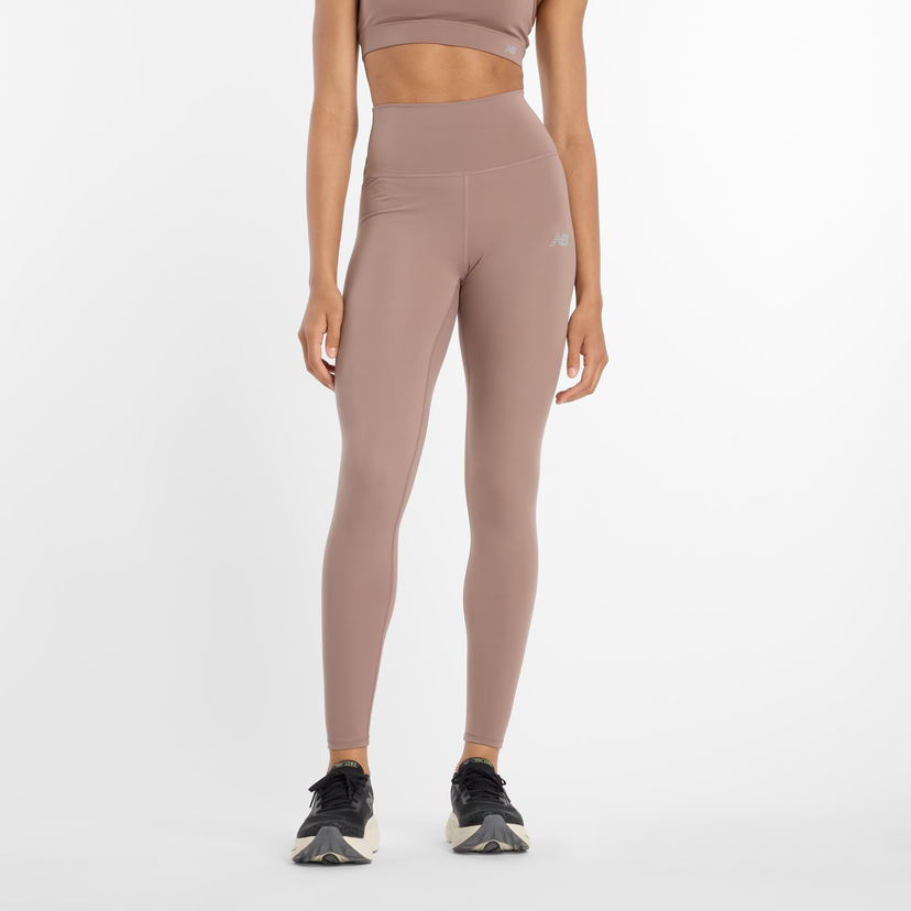 Damasker New Balance High-Waisted Performance Leggings Beige | NBWP51126EAS
