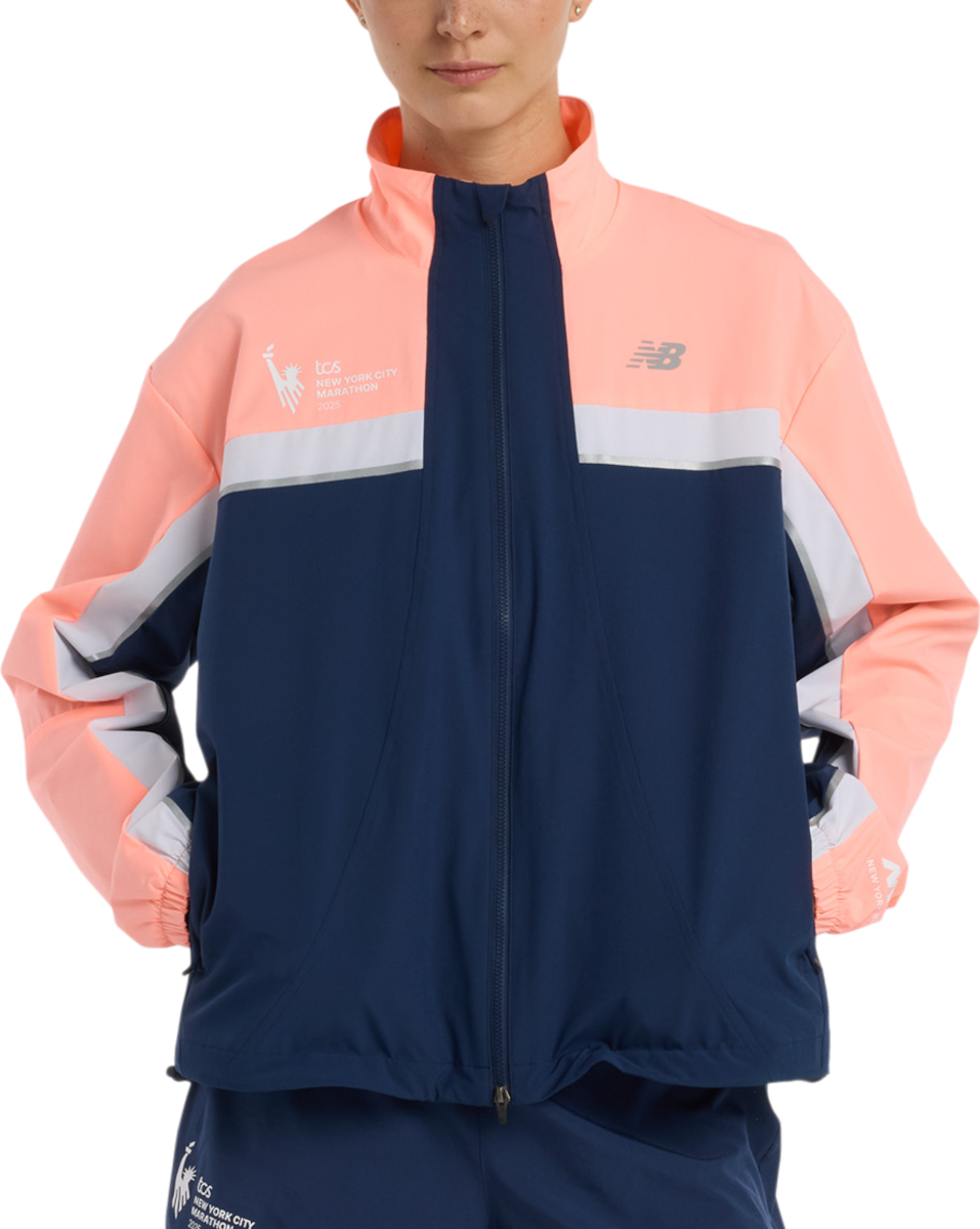 Vindjacka New Balance NYC Marathon 2025 Color Block Running Jacket Flerfärgad | wj53250m-nny, 0