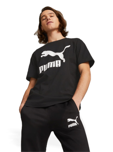 T-shirt Puma Classics Logo T-Shirt Svart | 530088_01