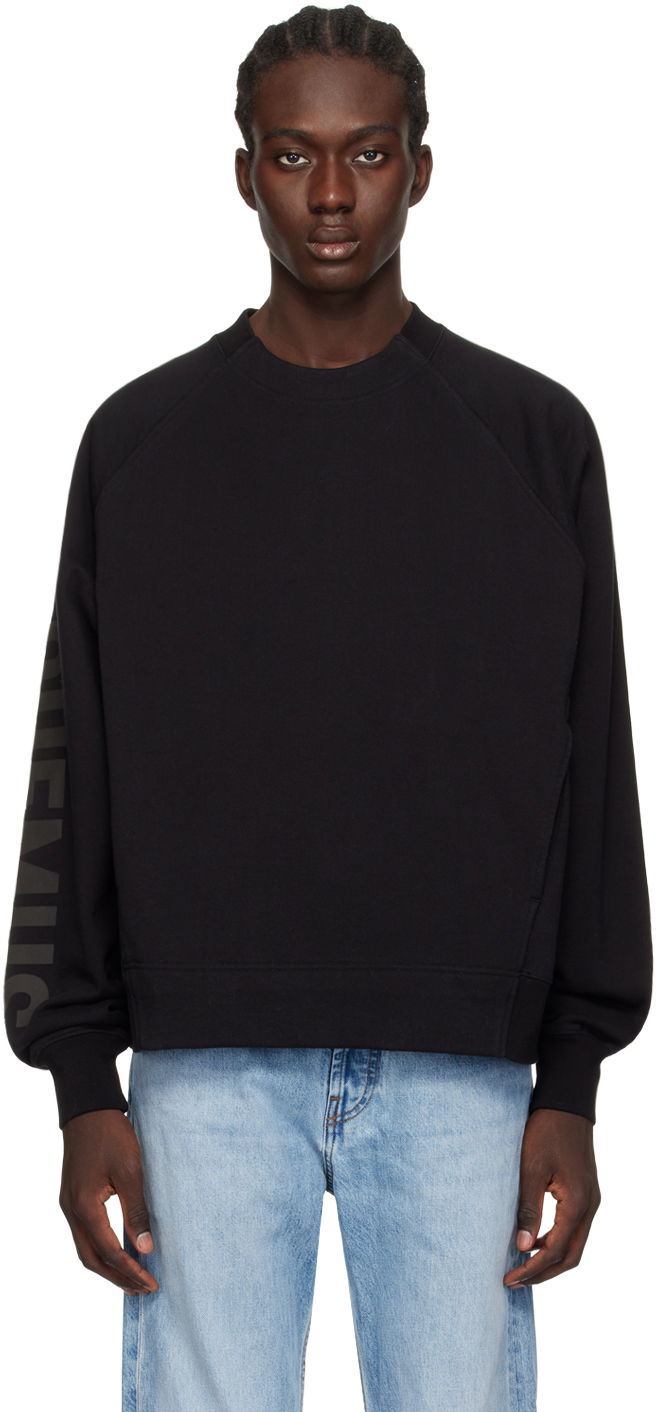 Sweatshirt Jacquemus Les Classiques 'Le Sweatshirt Typo' Sweatshirt Svart | 24E245JS236-2341