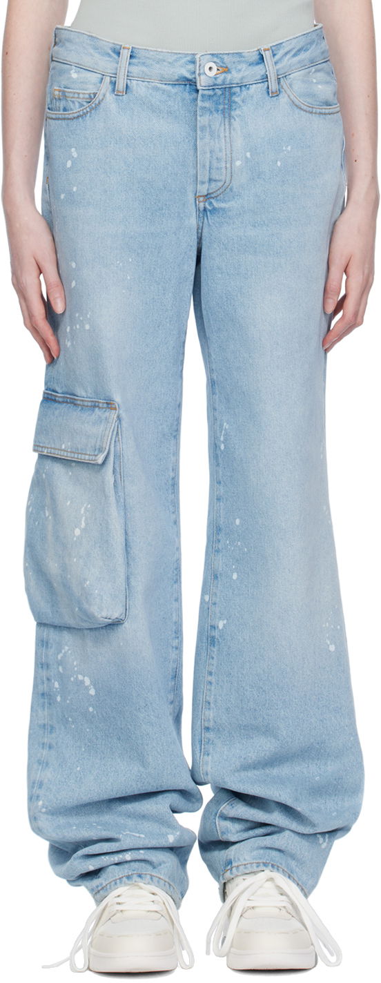 Jeans Off-White Jeans Blå | OWYB014S23DEN0014001, 0