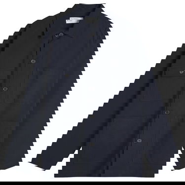 Skjorta Universal Works Universal Works Military Shirting Dockside Overshirt, Size Large Mörkblå | P32051-NVY, 0