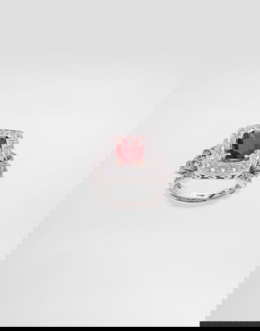 Ringa Dolce & Gabbana Dolce & Gabbana Eleganza Garnet and Sapphire Ring, 18K White and Rose Gold Röd | WRSA4GWGAR1W8266, 0