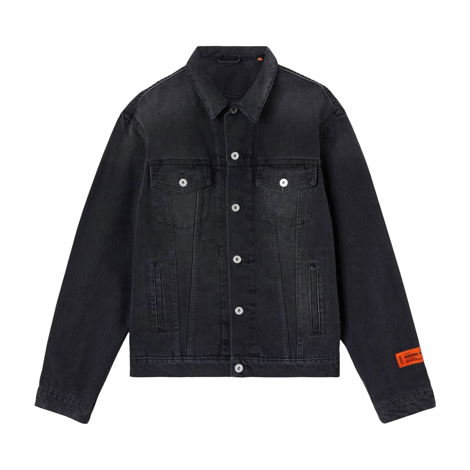 Jacka HERON PRESTON Regular Denim Jacket Svart | HMYE012F22DEN0011000, 1