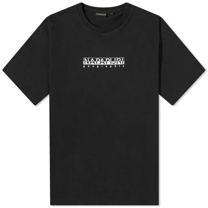 T-shirt Napapijri Box Logo Svart | NP0A4H8S0411