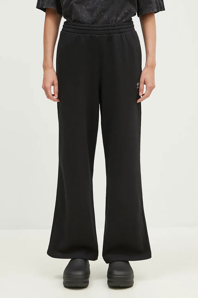 Träningsbyxor adidas Originals Wideleg Fleece Pants Svart | JN3030