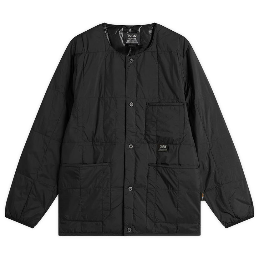 Pufferjacka TAION Work Crew Neck Down Jacket Svart | TAION-104BWK-BLK