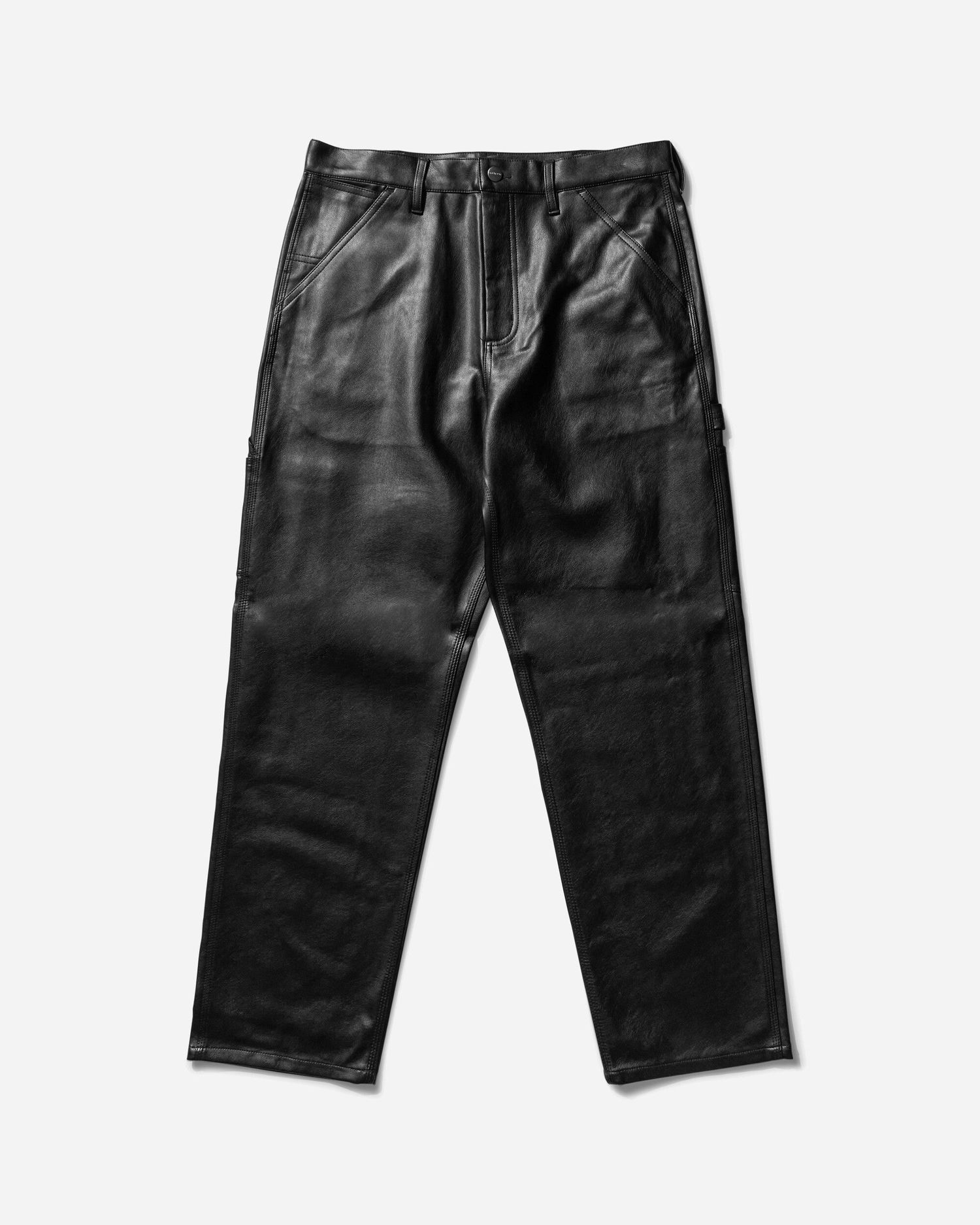 Cargo byxor Carhartt WIP Single Knee Leather Pants Svart | I034446 89XX, 0