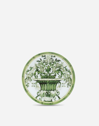 Heminredning Dolce & Gabbana Dolce & Gabbana Set of 2 Porcelain Dessert Plates with Green Floral Urn Design Grön | TC0S03TCA88UV019, 2