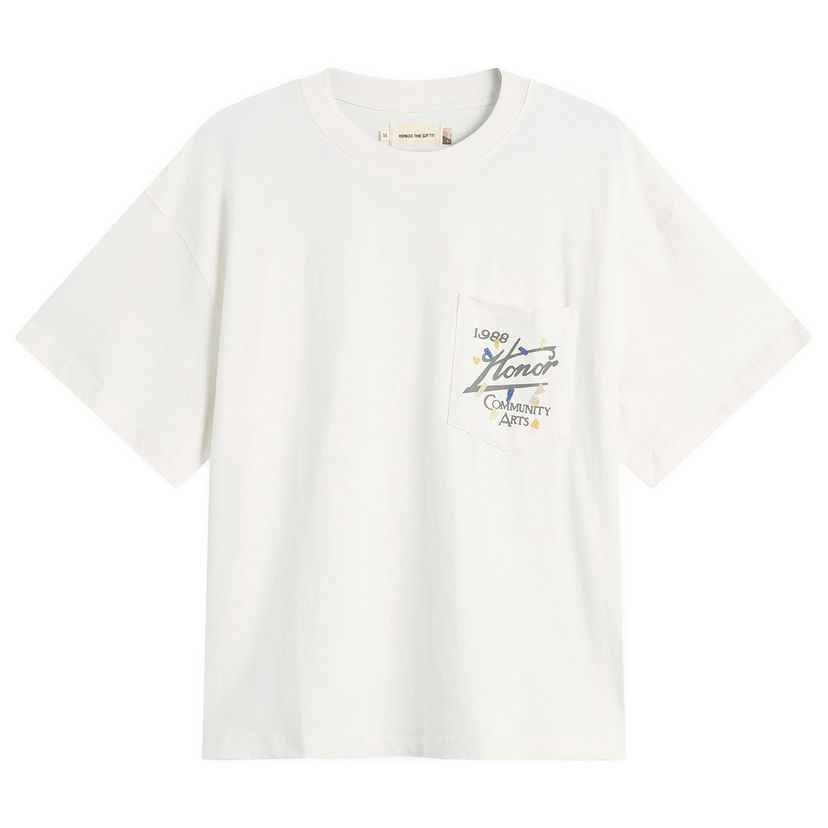 T-shirt Honor The Gift Community Arts T-Shirt Vit | HTG250346-WHT