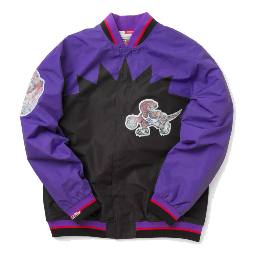 Bomberjacka Mitchell & Ness Mitchell & Ness Raptors Anniversary Warm Up Jacket Purpur | OJBF1201-TRAYYPPPBLCK