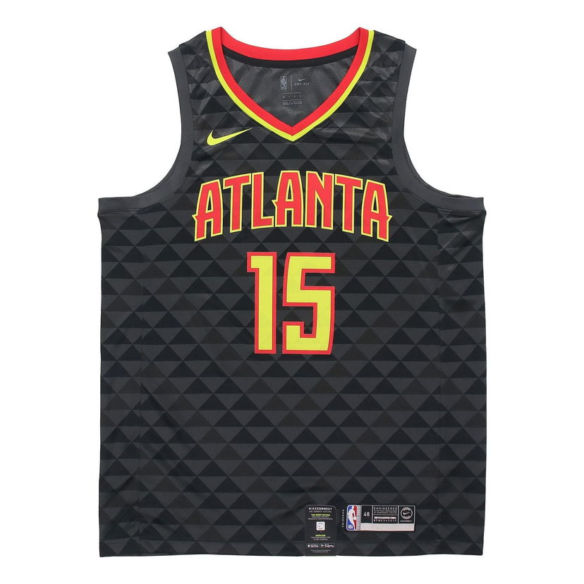 Jersey Nike NBA Atlanta Hawks Vince Carter No. 15 Basketball Jersey Fan Edition Svart | 864457-021