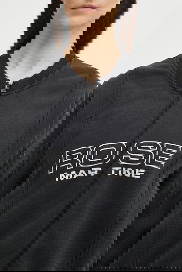 Sweatshirt Martine Rose Martine Rose Shrunken Zip Up Crew Sweatshirt Svart | 670JS01002CW, 3