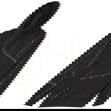 Sweatshirt Pleasures Vein Hoodie Svart | P23W032-BLK, 0