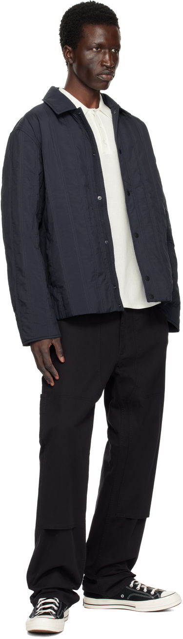 Jacka rag & bone Maxwell Quilted Button-Up Jacket Svart | MBW24H2007XWML, 3