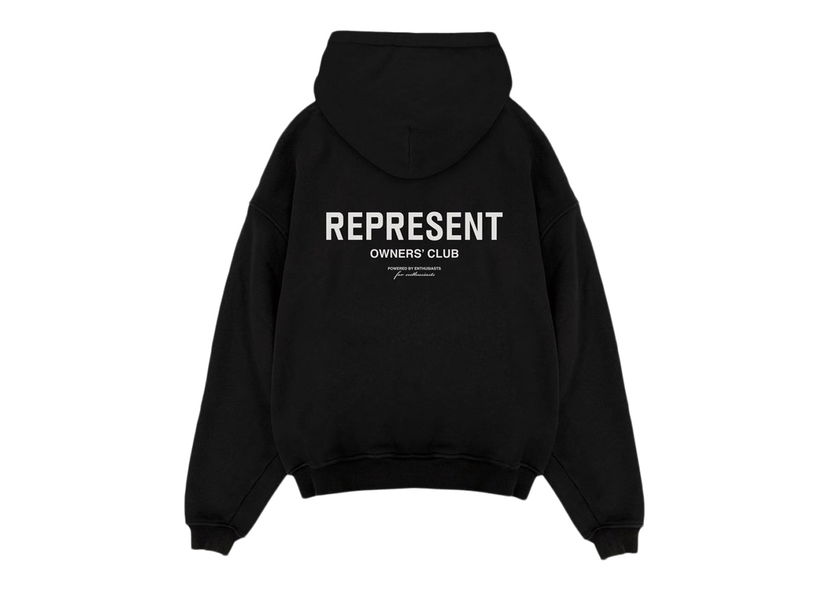 Sweatshirt Represent Clo Represent Owner's Club Hoodie Black Svart | M04153-01