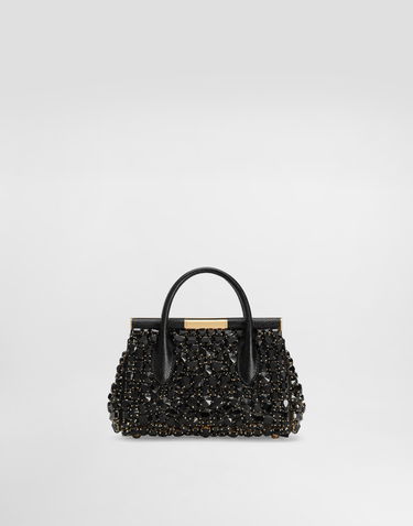 Handväska Dolce & Gabbana Dolce & Gabbana Mini Marlene Iguana-Print Calfskin Handbag Svart | BB7744AJ6798S485, 3