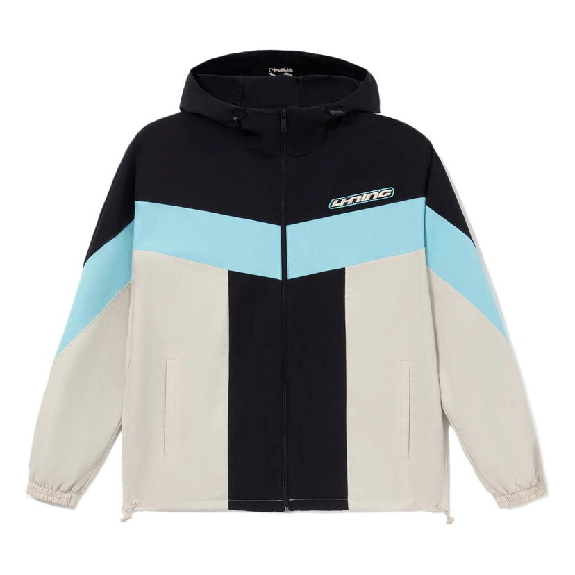 Vindjacka Li-Ning Color Block Full Zip Hooded Jacket Svart | AFDS033-5