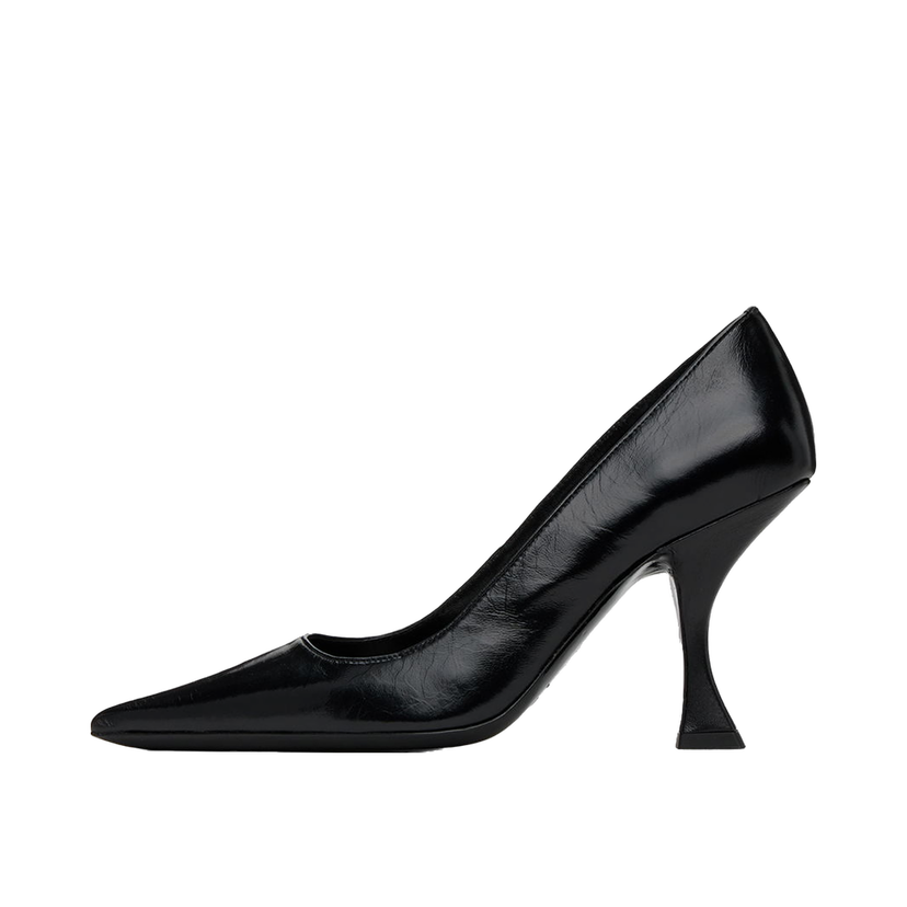Sneakers och skor BY FAR Leather Pointed Toe Pumps Svart | 23PFVIVBLCRE