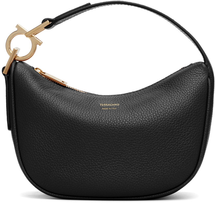 Axelväska FERRAGAMO Salvatore Ferragamo North-South XS Shoulder Bag Svart | 785984