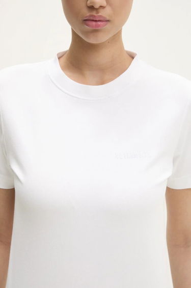 T-shirt VETEMENTS VETEMENTS Embroidered Logo T-Shirt Vit | MA66TR670W, 3