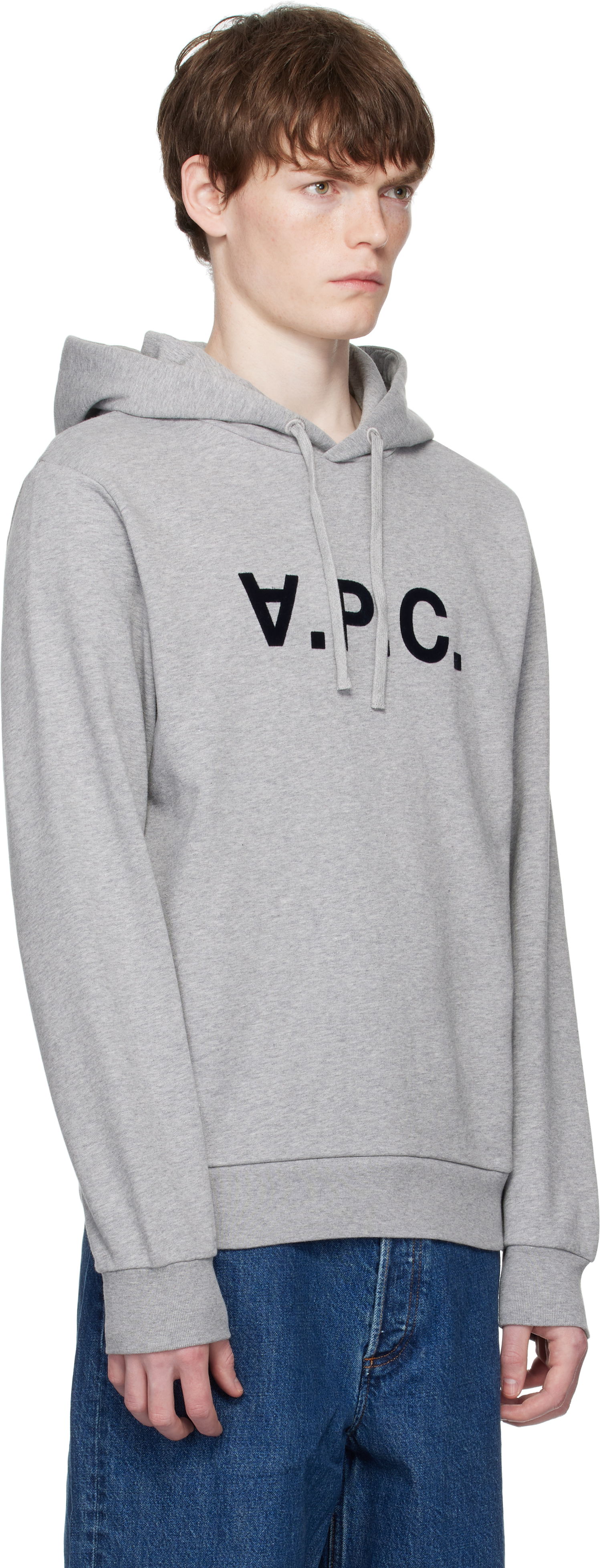 Sweatshirt A.P.C. Khaki Standard Grand 'V.P.C.' Hoodie Brun | COHBN-M27908, 1