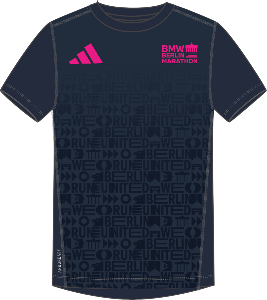 T-shirt adidas Originals Adidas BMW Berlin Marathon 2025 Running T-Shirt Mörkblå | jz6502, 0