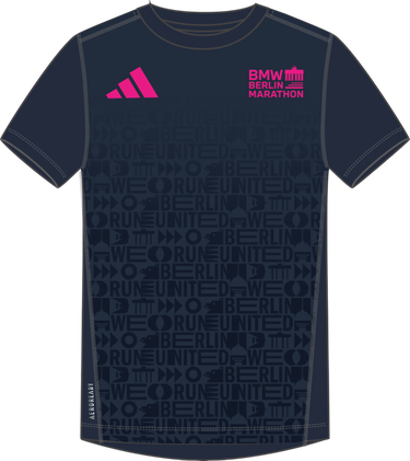 T-shirt adidas Originals Adidas BMW Berlin Marathon 2025 Running T-Shirt Mörkblå | jz6502, 0