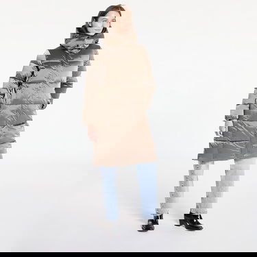 Pufferjacka CALVIN KLEIN Shiny Satin Puffer Coat Brindle Beige | J20J224617 PAV, 4