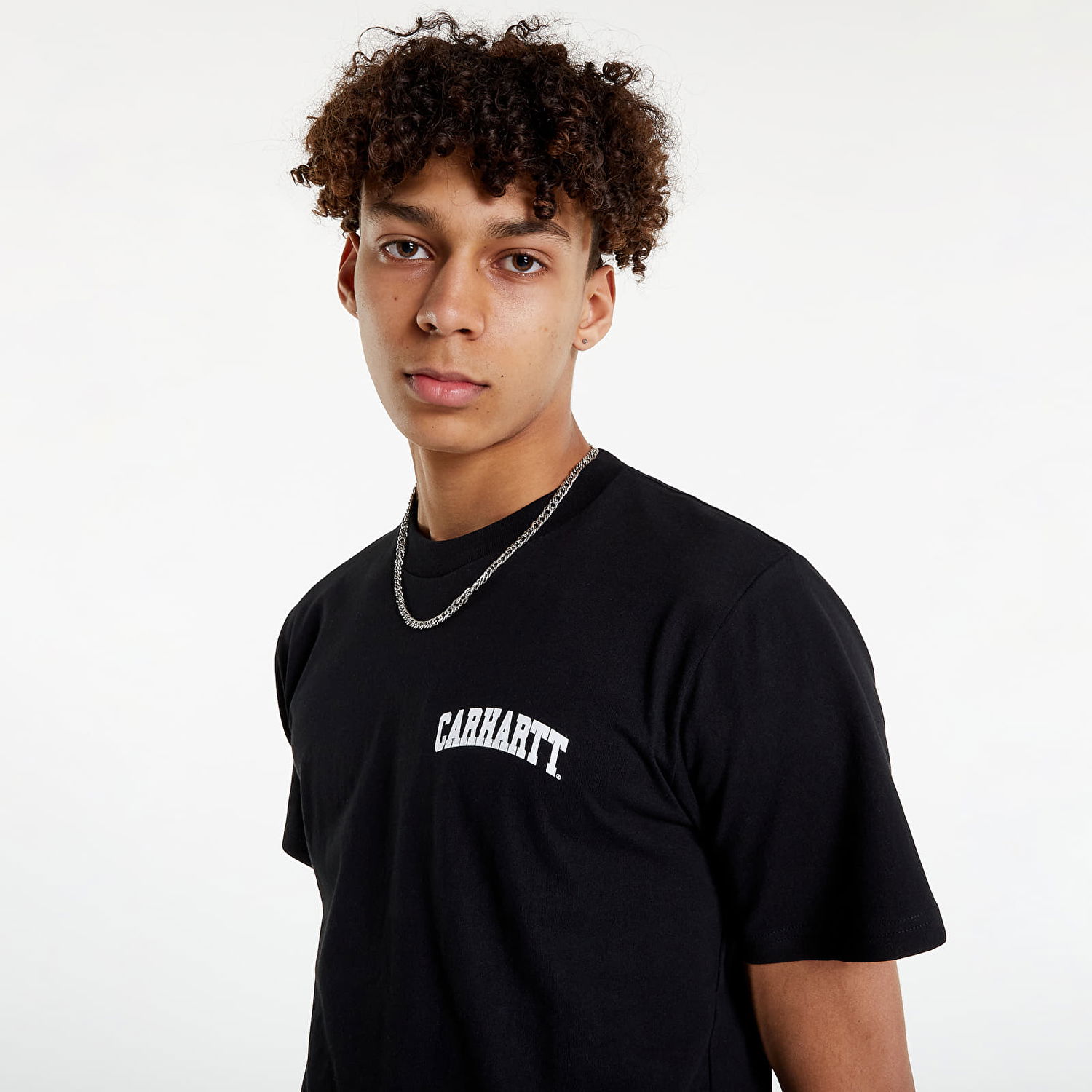 T-shirt Carhartt WIP S/S University Script Svart | I028991.0D2XX, 0