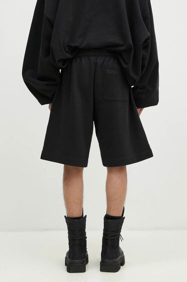 Shorts VETEMENTS Embroidered Logo Sweatshorts Svart | UA66SS610B, 2