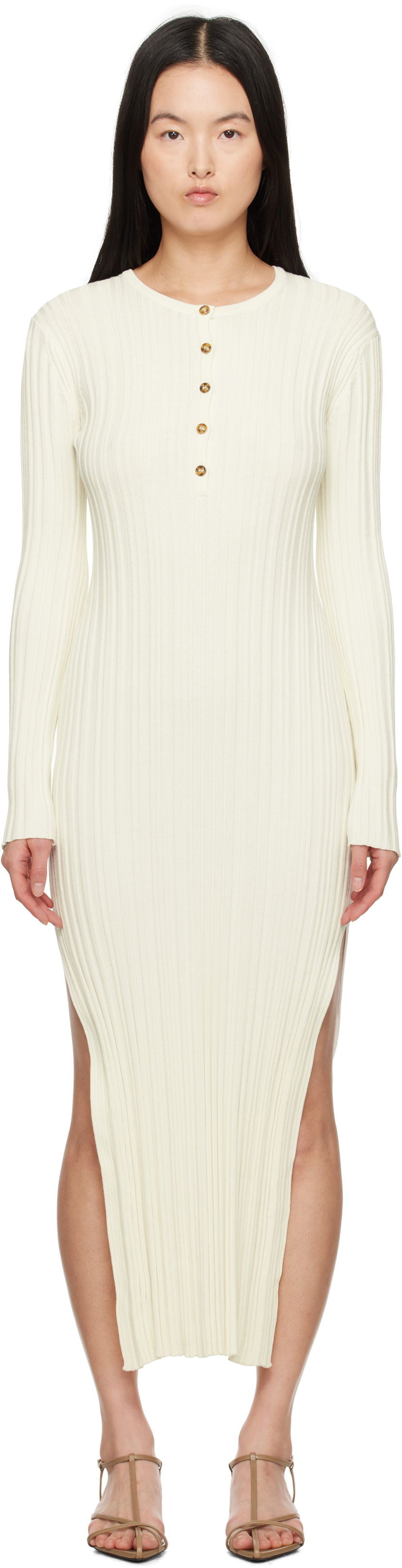 Klä Loulou de Saison Loulou de Saison Eldara Maxi Dress Vit | ELDARA