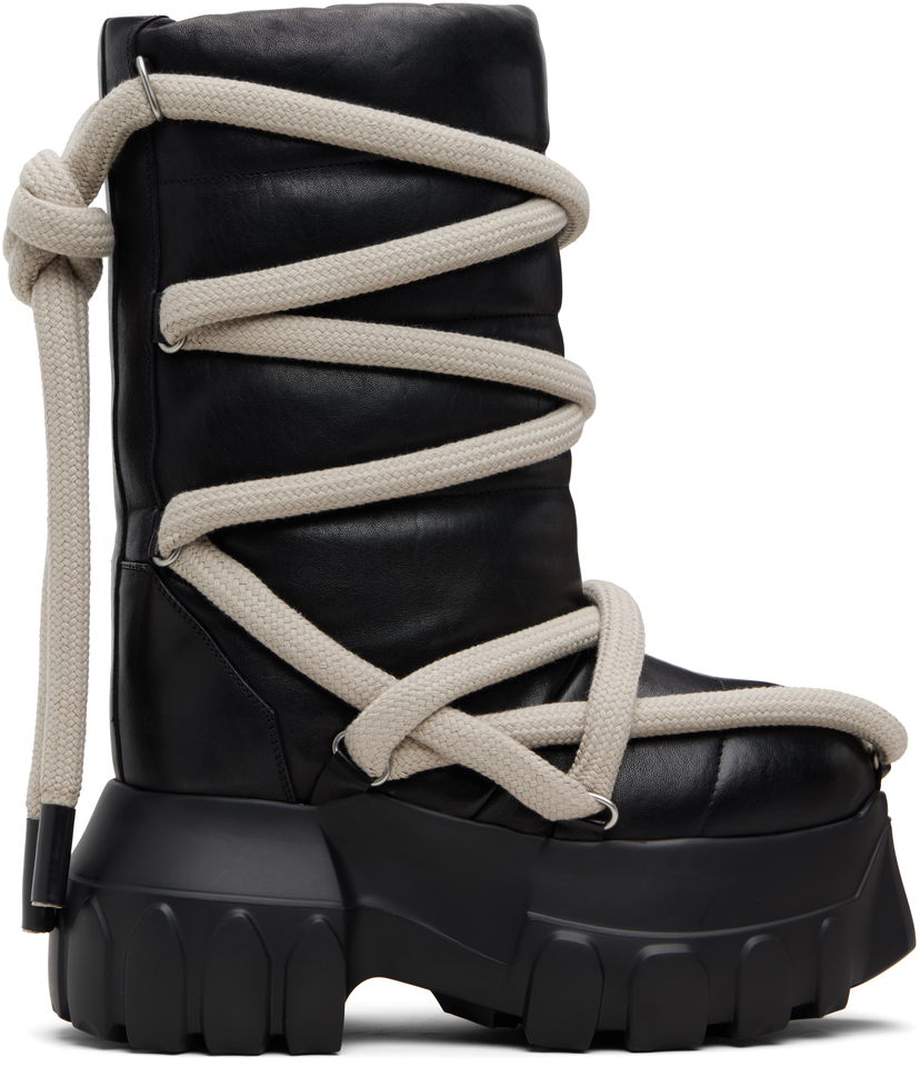 Sneakers och skor Rick Owens Concordians Lunar Mega Tractor Boots Svart | RP02E4862 LGYPW3