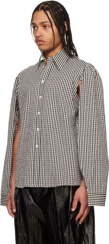 Skjorta Walter Van Beirendonck Walter Van Beirendonck Gingham Wings Shirt Vit | 6004, 3